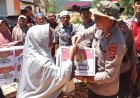 Kapolres Aceh Tengah Tinjau Huntara Korban Bencana di Linge, Hadirkan Bantuan dan Pelayanan Kesehatan