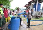 Polres Pidie Salurkan Air Bersih untuk 494 KK di Gampong Neuhuen, Wujud Kepedulian kepada Warga Terdampak Kekeringan ‎