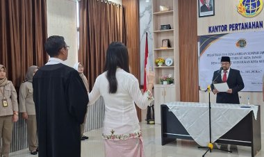 Kantah Kota Metro Lantik PPAT Baru, Tekankan Integritas dan Kepastian Hukum