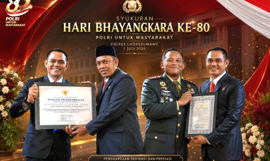 HUT Bhayangkara ke-80, Kasat Reskrim Polres Lhokseumawe Raih Dua Penghargaan dari Wali Kota dan Dandim