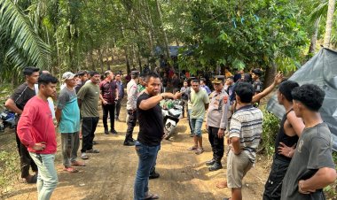 Polres Aceh Timur Amankan Lokasi Kebakaran Penampungan Minyak Tradisional di Darul Ihsan