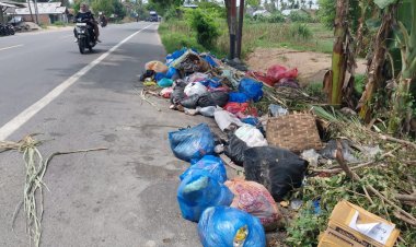 Warga Keluhkan Sampah Bau Menyengat di Jalan Lintas Nasional, Kadis DLH Langsa Berdalih BBM Sulit