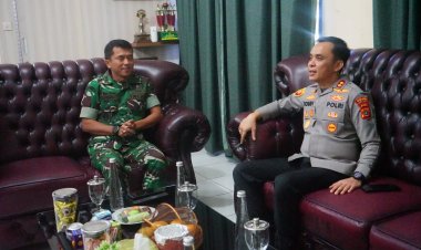 Dandim 0117/Aceh Tamiang Sambut Hangat Kunjungan Silaturahmi Kapolres Aceh Tamiang, Perkuat Sinergitas TNI-Polri