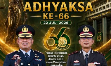 Kapolres dan Waka Polres Way Kanan Ucapkan Selamat Hari Bhakti Adhyaksa ke-66   