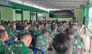 Prajurit Kodim 0427/Way Kanan Ikuti Penyuluhan Hukum, Dandim Tekankan Pentingnya Disiplin dan Kepatuhan Aturan