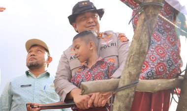 Kapolda Aceh Turun Langsung ke Lokasi Jembatan Viral, Keselamatan Anak Sekolah Jadi Prioritas