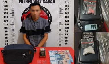 Satresnarkoba Polres Way Kanan Ungkap Kasus Peredaran Narkotika, Sita Sabu dan Ekstasi