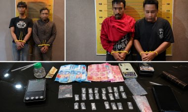 Tak Beri Ruang Pengedar, Sat Resnarkoba Polres Aceh Tengah Amankan 4 Pelaku dan Puluhan Paket Sabu