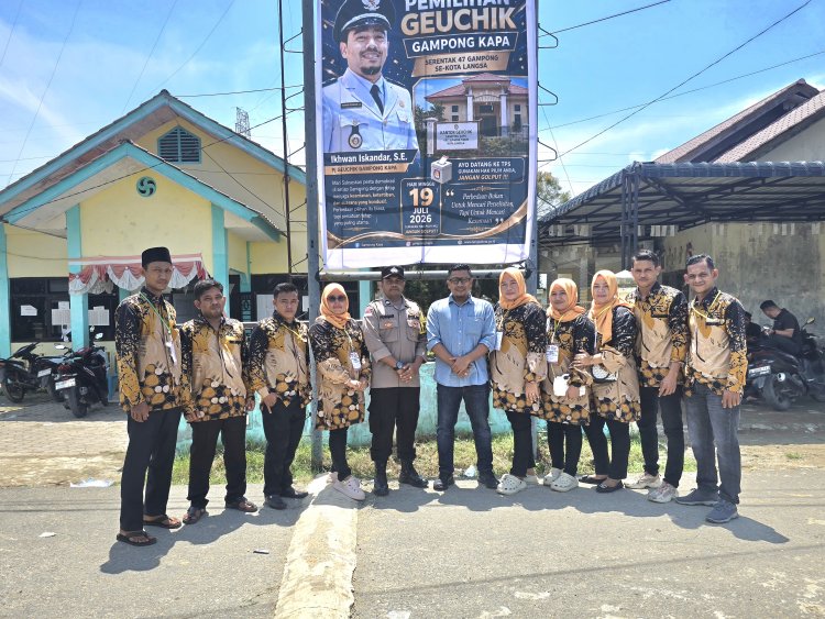 Pemilihan Geuchik Gampong Kapa Berlangsung Kondusif, Demokrasi Berjalan Aman dan Damai