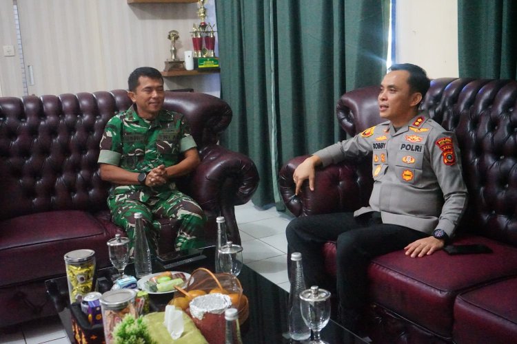 Dandim 0117/Aceh Tamiang Sambut Hangat Kunjungan Silaturahmi Kapolres Aceh Tamiang, Perkuat Sinergitas TNI-Polri