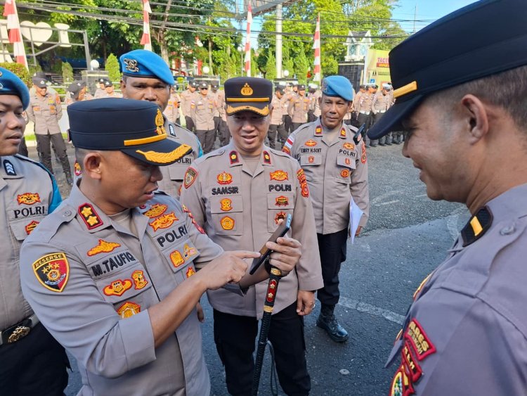 Tingkatkan Pengawasan dan Disiplin Personel, Polres Aceh Tengah Gelar Gaktiblin Pemeriksaan Senpi Dinas, Data Diri, Ponsel, dan Tes Urine