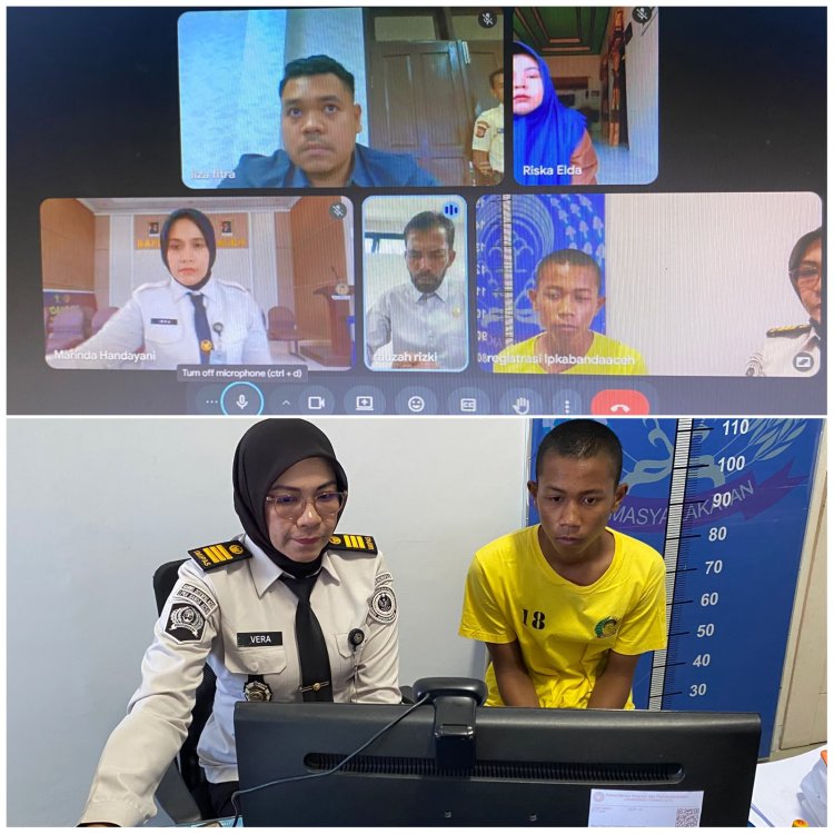 LPKA Banda Aceh Fasilitasi Sidang Pledoi ABH Secara Daring, Pastikan Hak Anak Terpenuhi