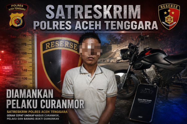 Gerak Cepat Tim URC Polres Aceh Tenggara Berbuah Hasil, Pelaku Curas 7 TKP Berhasil Diringkus