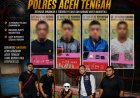Polres Aceh Tengah Bongkar Dua Jaringan Narkoba Aceh Utara, Kurir, Pengedar hingga Pengguna Dibekuk