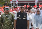 Kirab Bendera Merah Putih 81 Meter Kobarkan Semangat Kemerdekaan di Kota Langsa