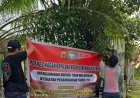 Cegah PETI, Satreskrim Polres Nagan Raya Pasang Spanduk Imbauan di Sejumlah Titik Rawan