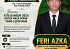 Feri Azka Nyatakan Kesiapan Maju sebagai Bakal Calon Peratin Pekon Keb­uayan