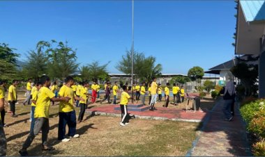 LPKA Banda Aceh Hadirkan Pembinaan Sehat, 56 ABP Ikuti Senam Pagi Bersama