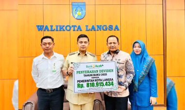 Bank Aceh Syariah Perkuat Komitmen untuk Langsa, Dividen Rp810,9 Juta dan Zakat Rp400 Juta Disalurkan