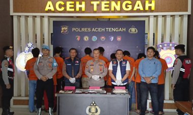 Jaringan Narkotika Lintas Aceh Dibongkar Polres Aceh Tengah, 10 Tersangka Diciduk