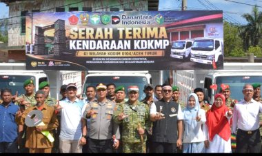 Pemko Langsa Serahkan Kendaraan Operasional Koperasi Merah Putih, Dorong Penguatan Ekonomi Gampong