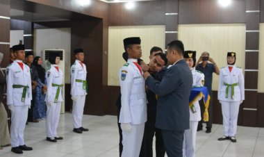 Wali Kota Langsa Kukuhkan 22 Paskibraka Tahun 2026, Tekankan Disiplin dan Semangat Kebangsaan