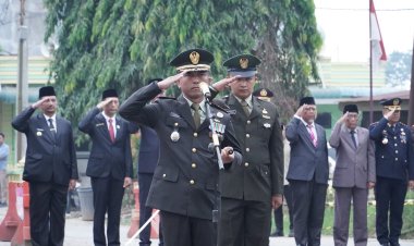 Dandim 0117/Aceh Tamiang Irup Upacara Ziarah Nasional HUT Ke-81RI Di TMP Kuala Simpang