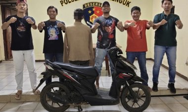 Polsek Umpu Semenguk Bekuk Diduga Pelaku Curat Sepeda Motor di Curup Sardan