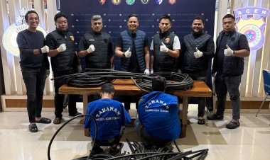 Sat Reskrim Polres Aceh Tengah Berhasil Ungkap Pencurian Kabel PLN, Dua Pelaku Diamankan