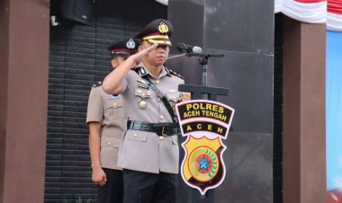 Polres Aceh Tengah Peringati Hari Juang Polri, Kapolres Tanamkan Nilai-Nilai Patriotisme