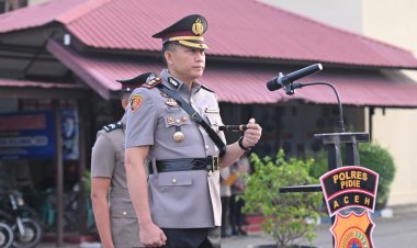 ‎Polres Pidie Gelar Upacara Hari Juang Polri, Kobarkan Semangat Pengabdian dan Keteladanan