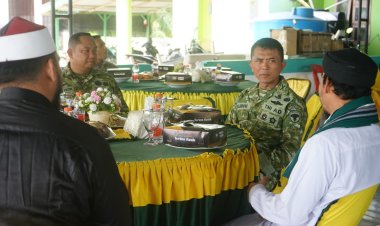 Pererat Sinergi TNI Dan Ulama, Dandim 0117/Aceh Tamiang Silaturahmi Ke Pondok Pesantren Manarul Islam