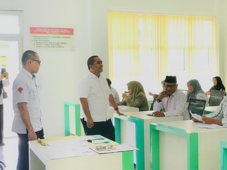Pastikan Seleksi Berjalan Lancar, Warek I Pantau Ujian Masuk Pascasarjana IAIN Langsa