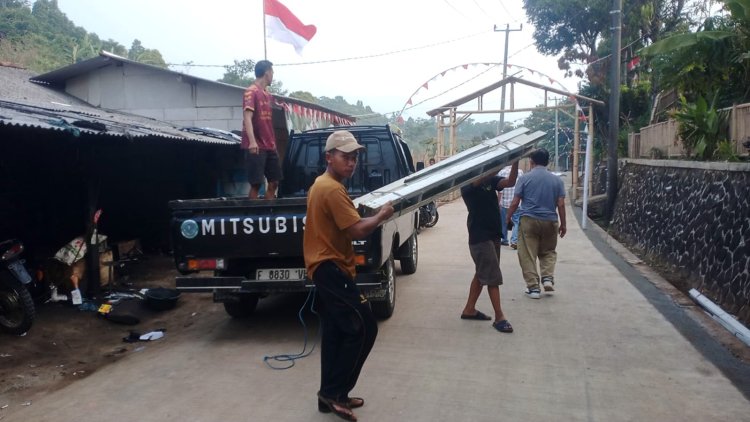 Kades Cileuksa Ajak Warga Gotong Royong Benahi Wilayah, Sambut HUT RI Ke-81