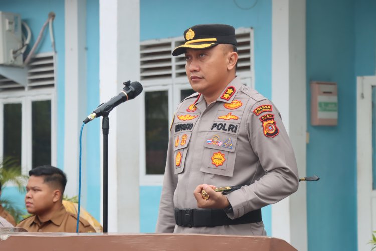 Jadi Pembina Upacara di SMAN 1 Kutacane, Kapolres Ajak Pelajar Raih Cita-Cita dan Jauhi Narkoba