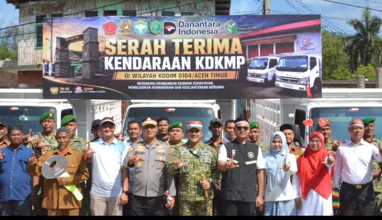 Pemko Langsa Serahkan Kendaraan Operasional Koperasi Merah Putih, Dorong Penguatan Ekonomi Gampong