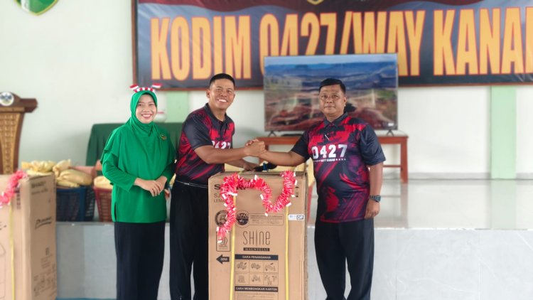 MERIAHKAN HUT KE 81 REPUBLIK INDONESIA, KODIM 0427/WAY KANAN GELAR LOMBA UNTUK PERERAT KEBERSAMAAN KELUARGA BESAR
