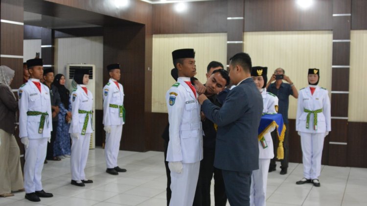 Wali Kota Langsa Kukuhkan 22 Paskibraka Tahun 2026, Tekankan Disiplin dan Semangat Kebangsaan