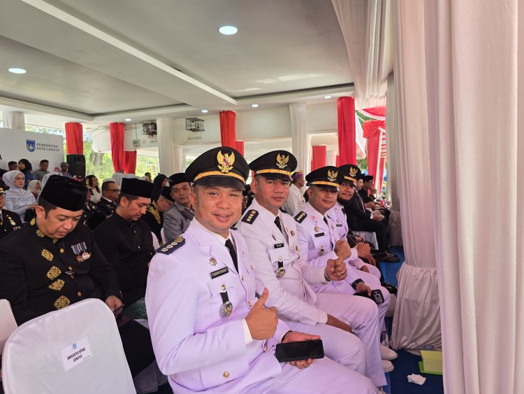 Semarak HUT ke-81 RI, Para Camat Se-Kota Langsa Hadiri Upacara di Lapangan Merdeka