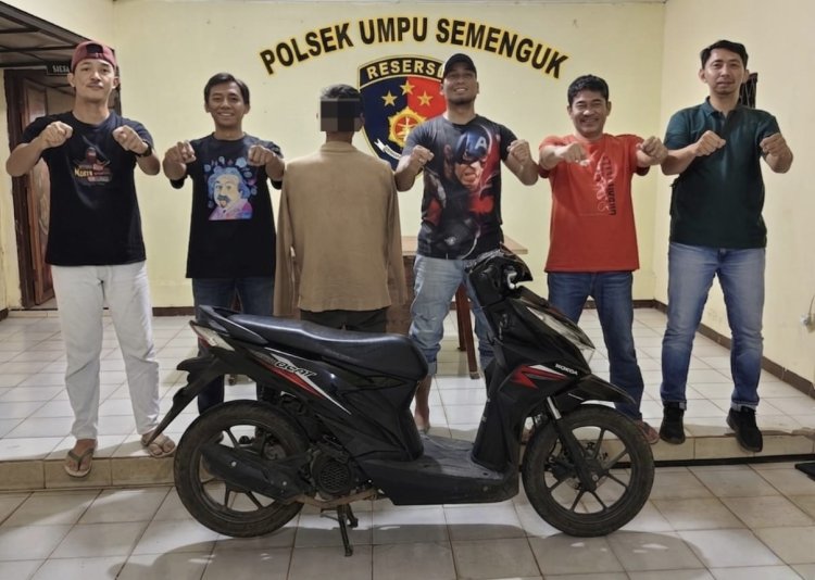 Polsek Umpu Semenguk Bekuk Diduga Pelaku Curat Sepeda Motor di Curup Sardan