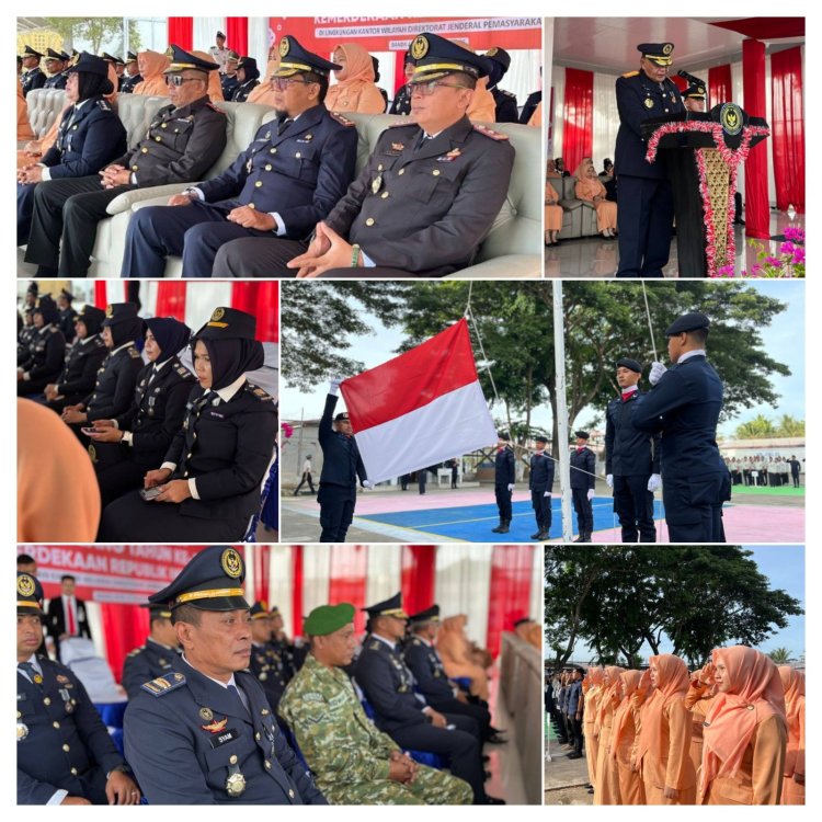 LPKA Banda Aceh Ikuti Upacara HUT ke-81 Kemerdekaan RI di Rutan Banda Aceh