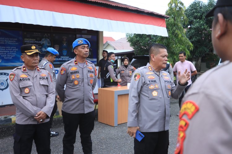 Perkuat Disiplin Personel, Kapolres Aceh Utara Perintahkan Propam Laksanakan Tes Urine
