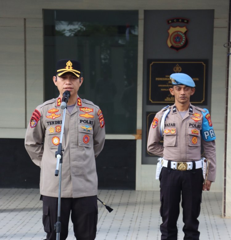 Kapolres Pidie Jaya Pimpin Apel Jajaran di Mako Polsek Trienggadeng, Tekankan Profesionalisme dan Pelayanan Humanis