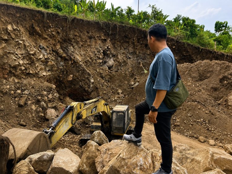 Polres Way Kanan Tindaklanjuti Informasi Dugaan Tambang Batu di Kampung Bukit Gemuruh
