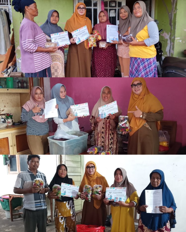 Warga Muktiwari Terima Bantuan Modal Usaha Rp2,5 Juta dari Kades Bahrudin