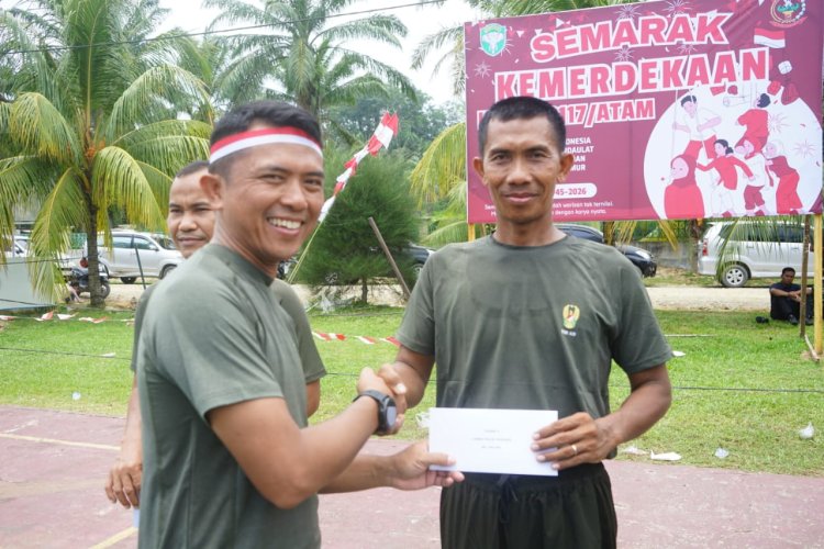 Rayakan HUT RI Ke-81, Kodim 0117/Aceh Tamiang Meriahkan Suasana dengan Beragam Perlombaan