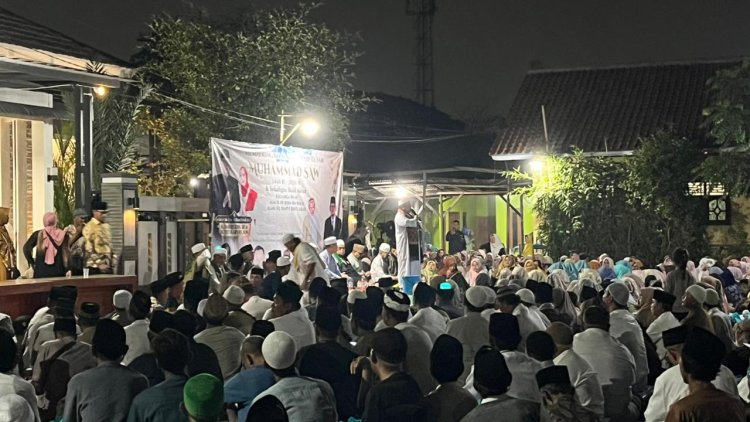 Ribuan Warga Padati Peringatan Maulid Nabi & Haul Akbar Keluarga Besar Alm. H. Nurdin Bin Bolo di Muktiwari