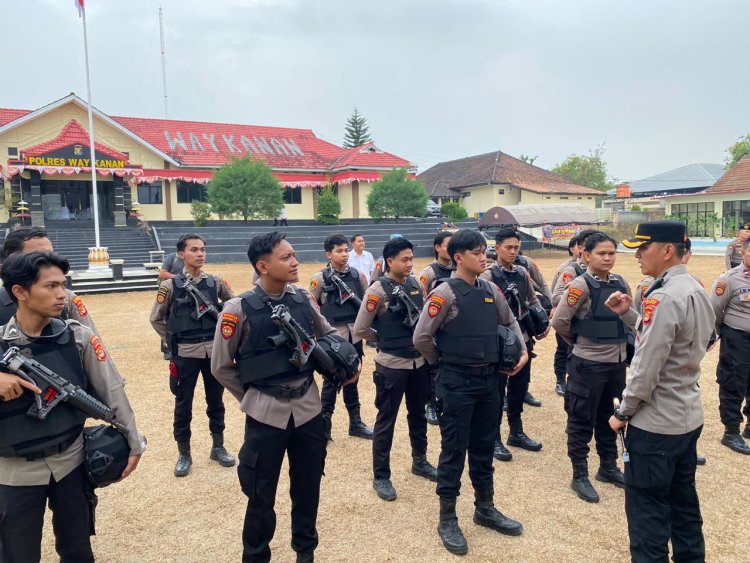 Antisipasi Gangguan Kamtibmas, Polres Way Kanan Siagakan Tim Khusus KRYD Patroli Jarak Jauh