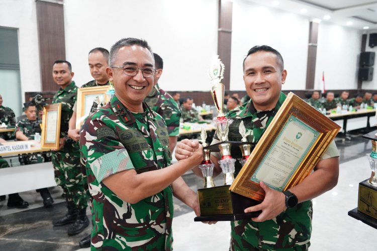 Kodim 0104/Aceh Timur Torehkan Prestasi Gemilang, Raih Juara Pembangunan KDKMP Terbanyak Tingkat Kodam Iskandar Muda