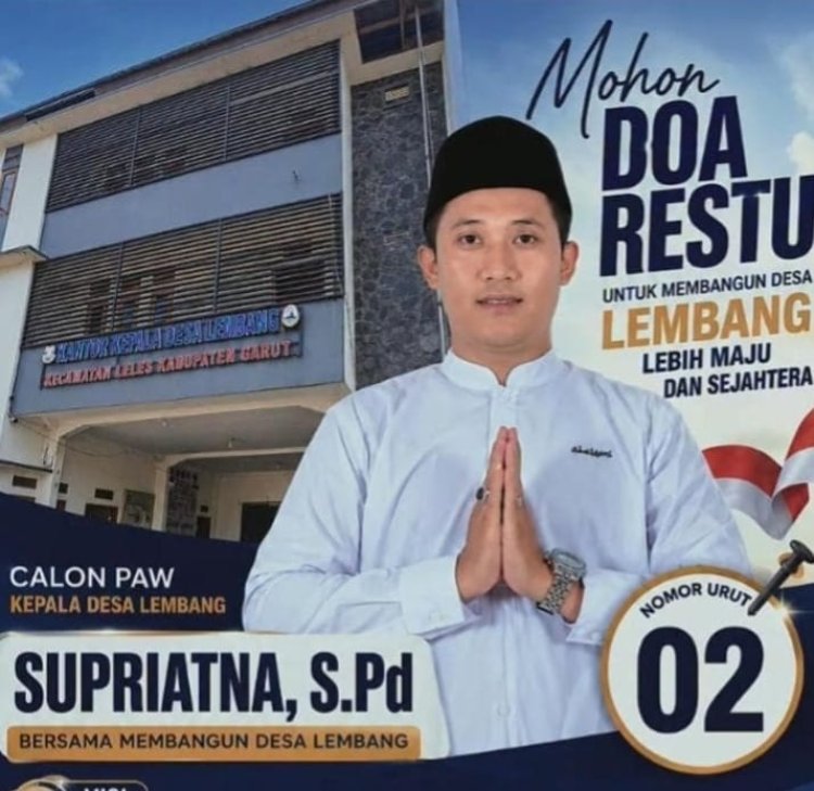 Supriatna, S.Pd. Terpilih sebagai Kepala Desa Lembang melalui Pemilihan PAW